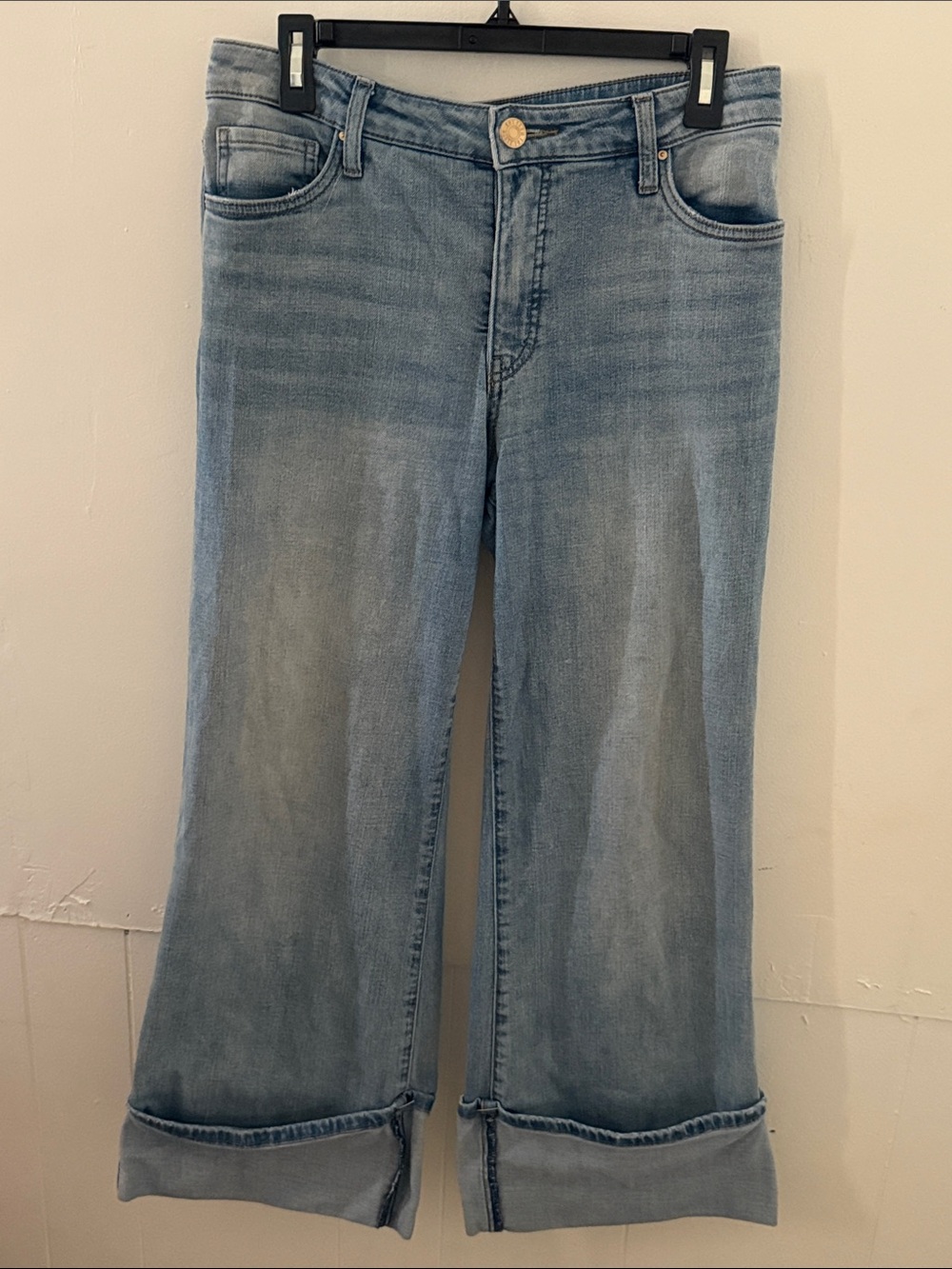 Kut from the Kloth Faded Blue High-Rise Jeans